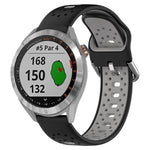 Cinturino in silicone bicolore traspirante da 20 mm, For Garmin Approach S40