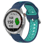 Cinturino in silicone bicolore traspirante da 20 mm, For Garmin Approach S40