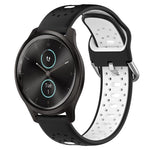 Cinturino in silicone bicolore traspirante da 20 mm, For Garmin VivoMove Style