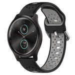 Cinturino in silicone bicolore traspirante da 20 mm, For Garmin VivoMove Style