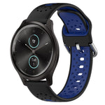 Cinturino in silicone bicolore traspirante da 20 mm, For Garmin VivoMove Style