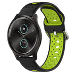Cinturino in silicone bicolore traspirante da 20 mm, For Garmin VivoMove Style