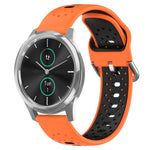 Cinturino in silicone bicolore traspirante da 20 mm, For Garmin VivoMove Luxe