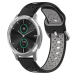 Cinturino in silicone bicolore traspirante da 20 mm, For Garmin VivoMove Luxe