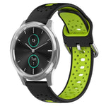 Cinturino in silicone bicolore traspirante da 20 mm, For Garmin VivoMove Luxe