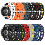 Cinturino in silicone bicolore traspirante da 20 mm, For Garmin Vivoactive3 Music
