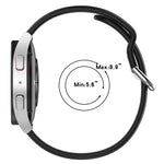 Cinturino in silicone bicolore traspirante da 20 mm, For Garmin Approach S40