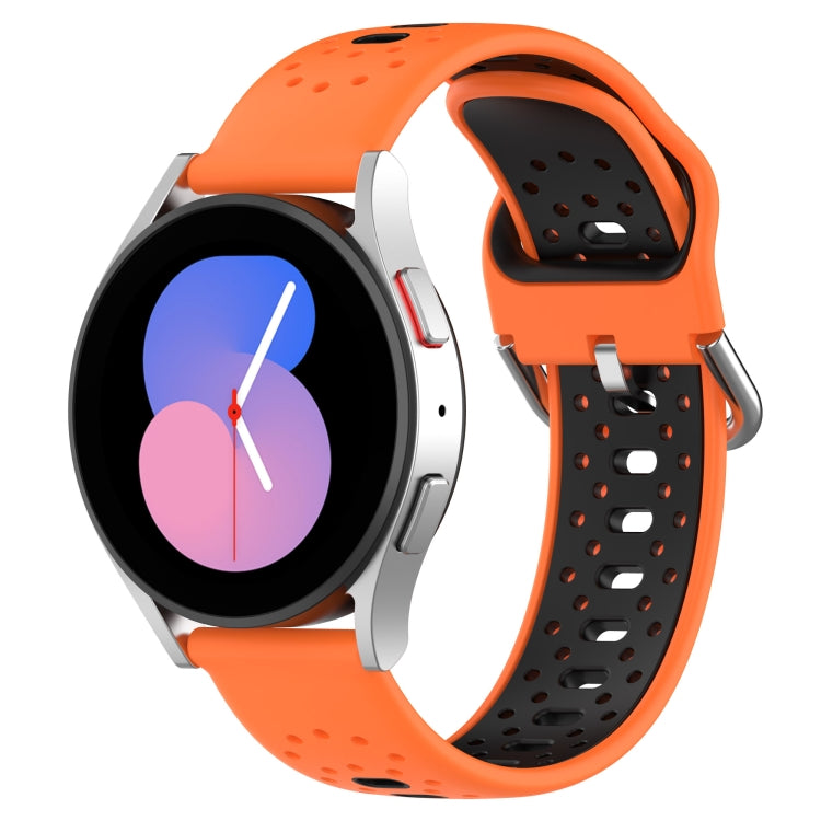 Cinturino in silicone bicolore traspirante da 20 mm, For Samsung Galaxy Watch 5 40mm