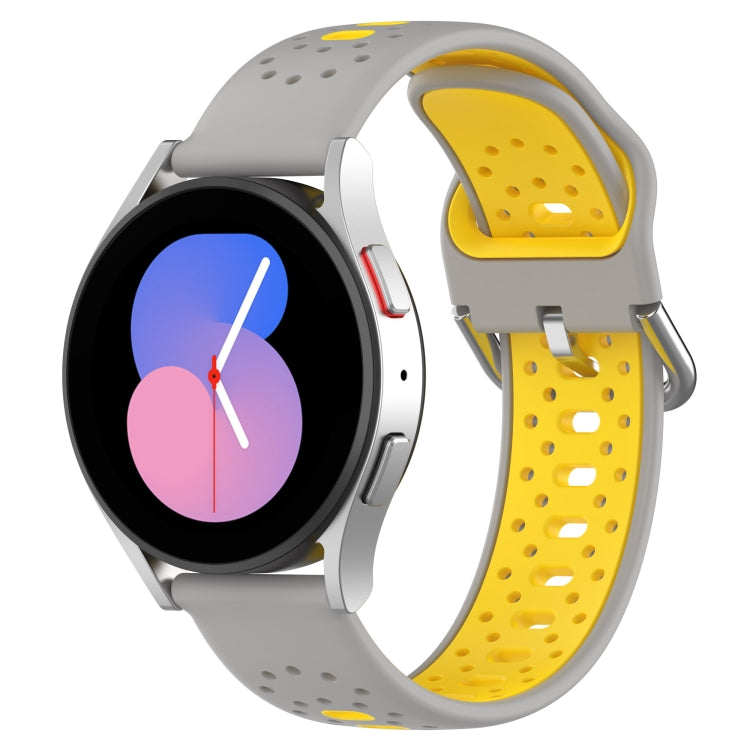 Cinturino in silicone bicolore traspirante da 20 mm, For Samsung Galaxy Watch 5 40mm