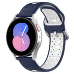 Cinturino in silicone bicolore traspirante da 20 mm, For Samsung Galaxy Watch 4 44mm