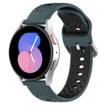 Cinturino in silicone bicolore traspirante da 20 mm, For Samsung Galaxy Watch 4 40mm