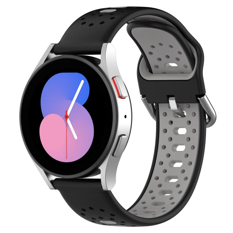 Cinturino in silicone bicolore traspirante da 20 mm, For Samsung Galaxy Watch 4 40mm