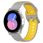 Cinturino in silicone bicolore traspirante da 20 mm, For Samsung Galaxy Watch 4 40mm