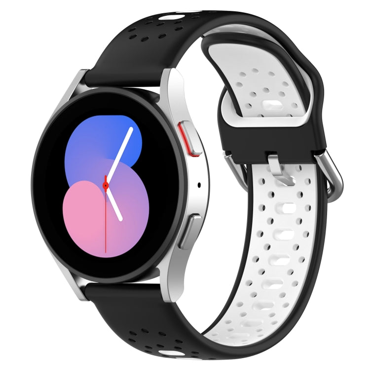 Cinturino in silicone bicolore traspirante da 20 mm, For Samsung Galaxy Watch Active 2 40mm