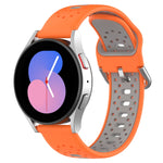 Cinturino in silicone bicolore traspirante da 20 mm, For Samsung Galaxy Watch Active 2 44mm