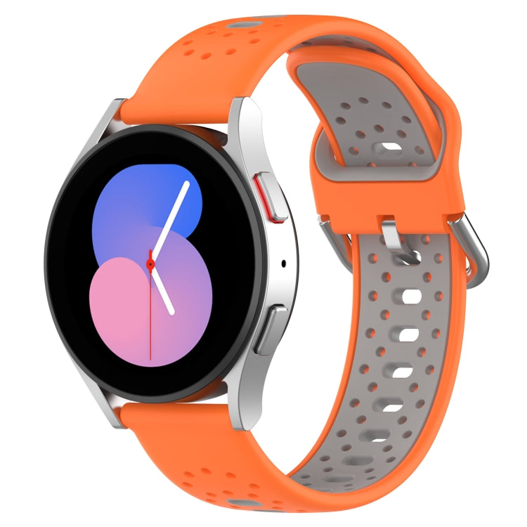 Cinturino in silicone bicolore traspirante da 20 mm, For Samsung Galaxy Watch Active 2 44mm