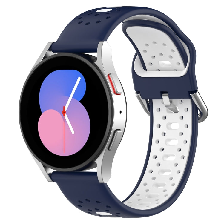 Cinturino in silicone bicolore traspirante da 20 mm, For Samsung Galaxy Watch Active 2 44mm