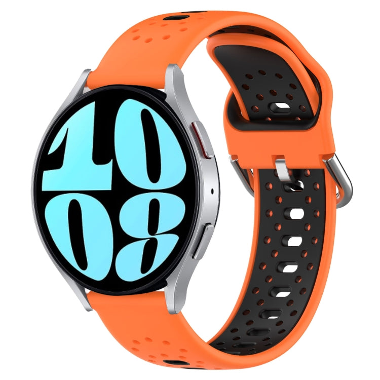 Cinturino in silicone bicolore traspirante da 20 mm, For Samsung Galaxy Watch 6 44mm