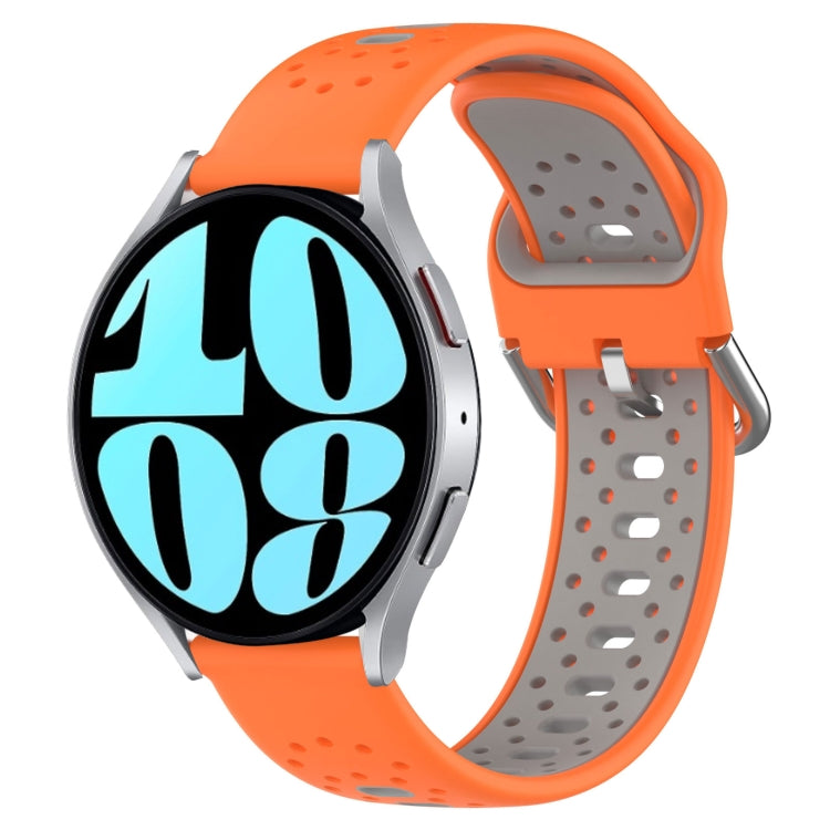Cinturino in silicone bicolore traspirante da 20 mm, For Samsung Galaxy Watch 6 44mm