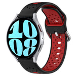 Cinturino in silicone bicolore traspirante da 20 mm, For Samsung Galaxy Watch 6 44mm