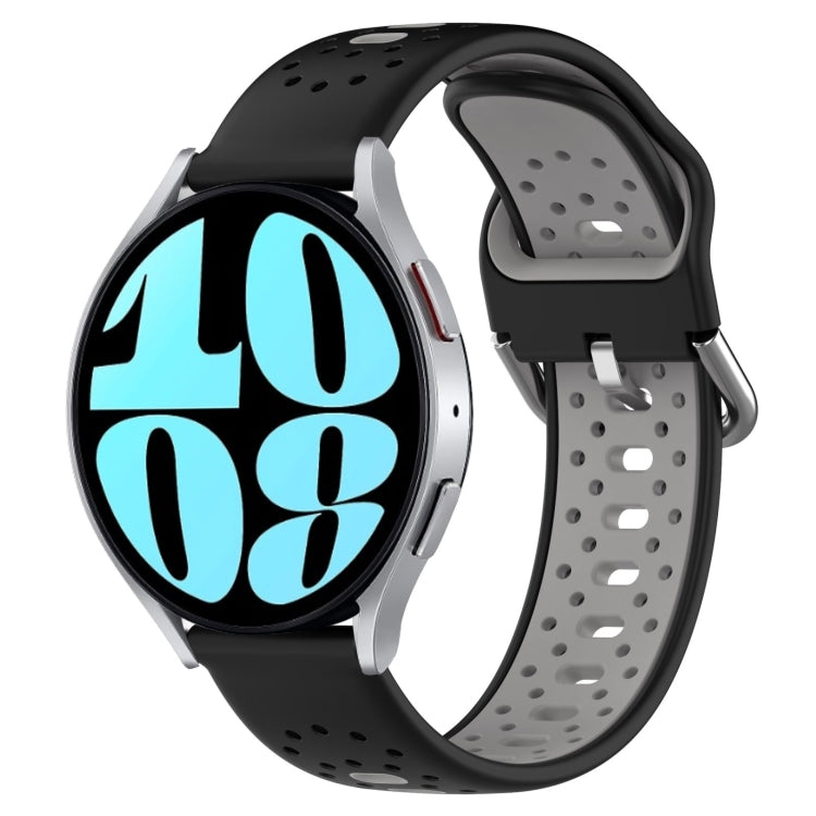 Cinturino in silicone bicolore traspirante da 20 mm, For Samsung Galaxy Watch 6 44mm