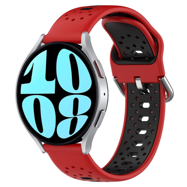 Cinturino in silicone bicolore traspirante da 20 mm, For Samsung Galaxy Watch 6 44mm