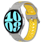 Cinturino in silicone bicolore traspirante da 20 mm, For Samsung Galaxy Watch 6 44mm
