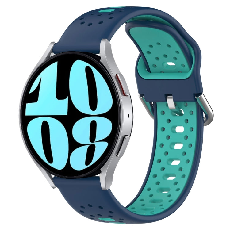 Cinturino in silicone bicolore traspirante da 20 mm, For Samsung Galaxy Watch 6 44mm