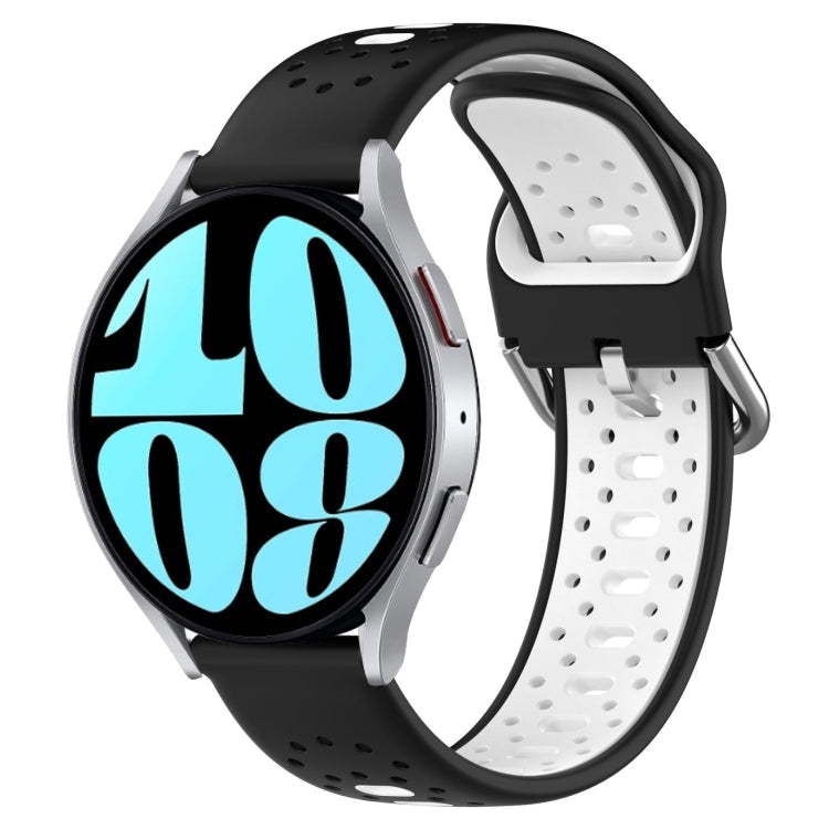 Cinturino in silicone bicolore traspirante da 20 mm, For Samsung Galaxy Watch 6 40mm