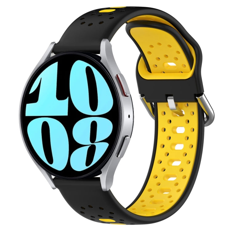 Cinturino in silicone bicolore traspirante da 20 mm, For Samsung Galaxy Watch 6 40mm
