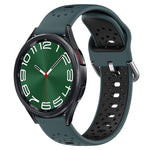 Cinturino in silicone bicolore traspirante da 20 mm, For Samsung Galaxy Watch 6 Classic 47mm