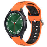 Cinturino in silicone bicolore traspirante da 20 mm, For Samsung Galaxy Watch 6 Classic 43mm