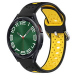 Cinturino in silicone bicolore traspirante da 20 mm, For Samsung Galaxy Watch 6 Classic 43mm