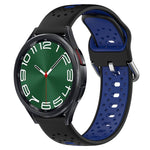 Cinturino in silicone bicolore traspirante da 20 mm, For Samsung Galaxy Watch 6 Classic 43mm
