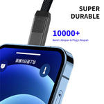 ENKAY ENK-CB134 4-in-1 60W USB-A / Tipo-C a 8 pin / Tipo-C Cavo dati di ricarica rapida magnetico intrecciato in nylon, 0.15m, 1.2m