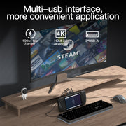 V266 Per Steam Deck 5 in 1 Staffa Docking Station Base di ricarica Supporto 4K/60Hz USB3.0, V266 5 in 1