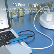 V264 3 in 1 da USB-C / Tipo-C a USB3.0 + PD3.0 + HD2.0 Adattatore multi-splitter a 3 porte HUB OTG, USB + PD + HD