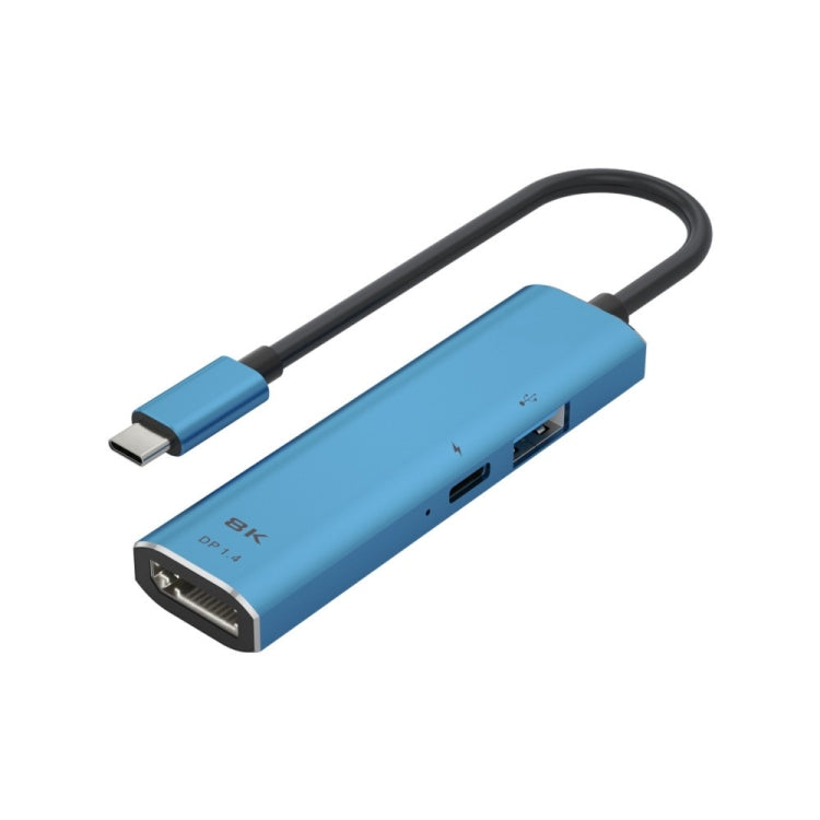 Adattatore USB-C 3 in 1 USB3.0 PD3.0 DP1.4 100W
