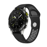Cinturino sportivo in silicone traspirante da 22 mm, For Garmin MARQ Athlete Gen 2, For Garmin Instinct Crossover