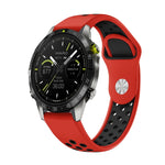 Cinturino sportivo in silicone traspirante da 22 mm, For Garmin MARQ Athlete Gen 2, For Garmin Instinct Crossover