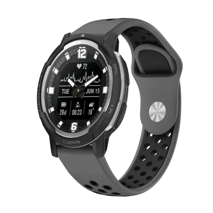 Cinturino sportivo in silicone traspirante da 22 mm, For Garmin MARQ Athlete Gen 2, For Garmin Instinct Crossover