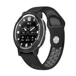 Cinturino sportivo in silicone traspirante da 22 mm, For Garmin Instinct Crossover Solar, For Garmin Fenix 7