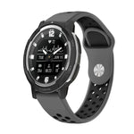 Cinturino sportivo in silicone traspirante da 22 mm, For Garmin Instinct Crossover Solar, For Garmin Fenix 7