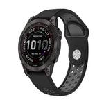 Cinturino sportivo in silicone traspirante da 22 mm, For Garmin Instinct Crossover Solar, For Garmin Fenix 7