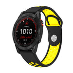 Cinturino sportivo in silicone traspirante da 22 mm, For Garmin Fenix 7 Solar, For Garmin Fenix 7 Sapphire Solar