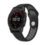 Cinturino sportivo in silicone traspirante da 22 mm, For Garmin Fenix 7 Solar, For Garmin Fenix 7 Sapphire Solar