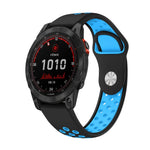 Cinturino sportivo in silicone traspirante da 22 mm, For Garmin Fenix 7 Solar, For Garmin Fenix 7 Sapphire Solar