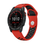 Cinturino sportivo in silicone traspirante da 22 mm, For Garmin Fenix 7 Solar, For Garmin Fenix 7 Sapphire Solar