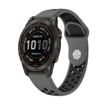 Cinturino sportivo in silicone traspirante da 22 mm, For Garmin Fenix 7 Solar, For Garmin Fenix 7 Sapphire Solar