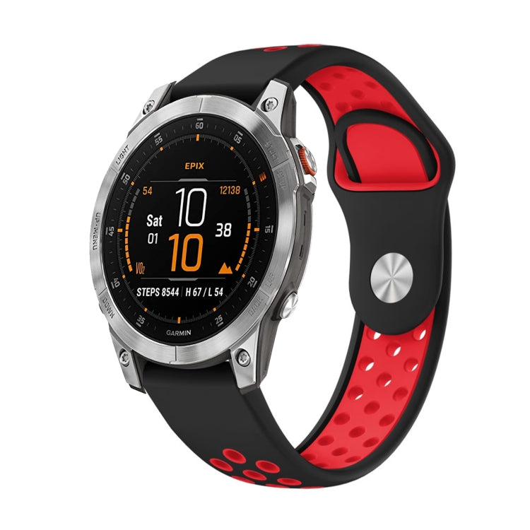 Cinturino sportivo in silicone traspirante da 22 mm, For Garmin EPIX Gen 2, For Garmin Approach S62